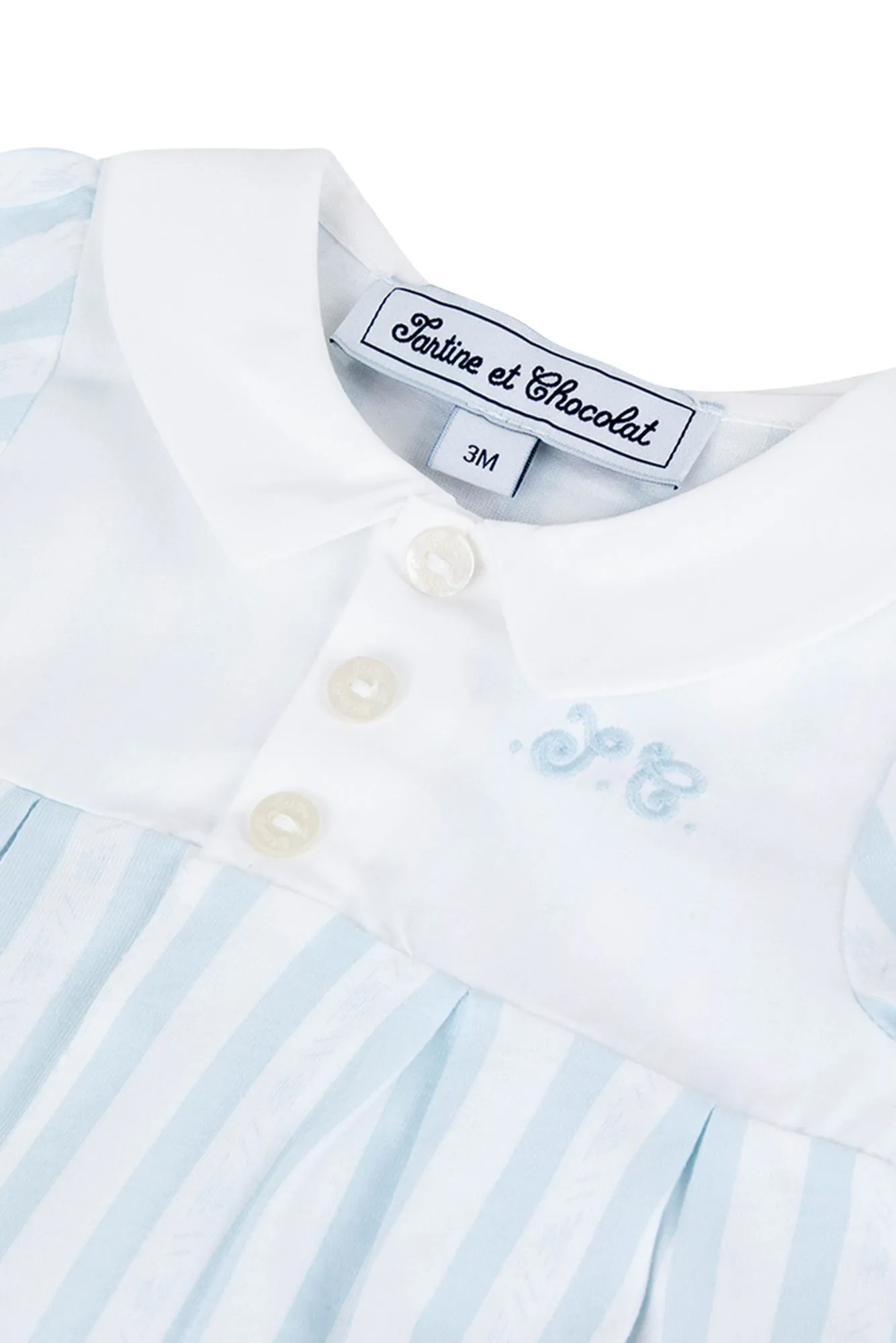 Romper suit - Sky blue Garda cotton