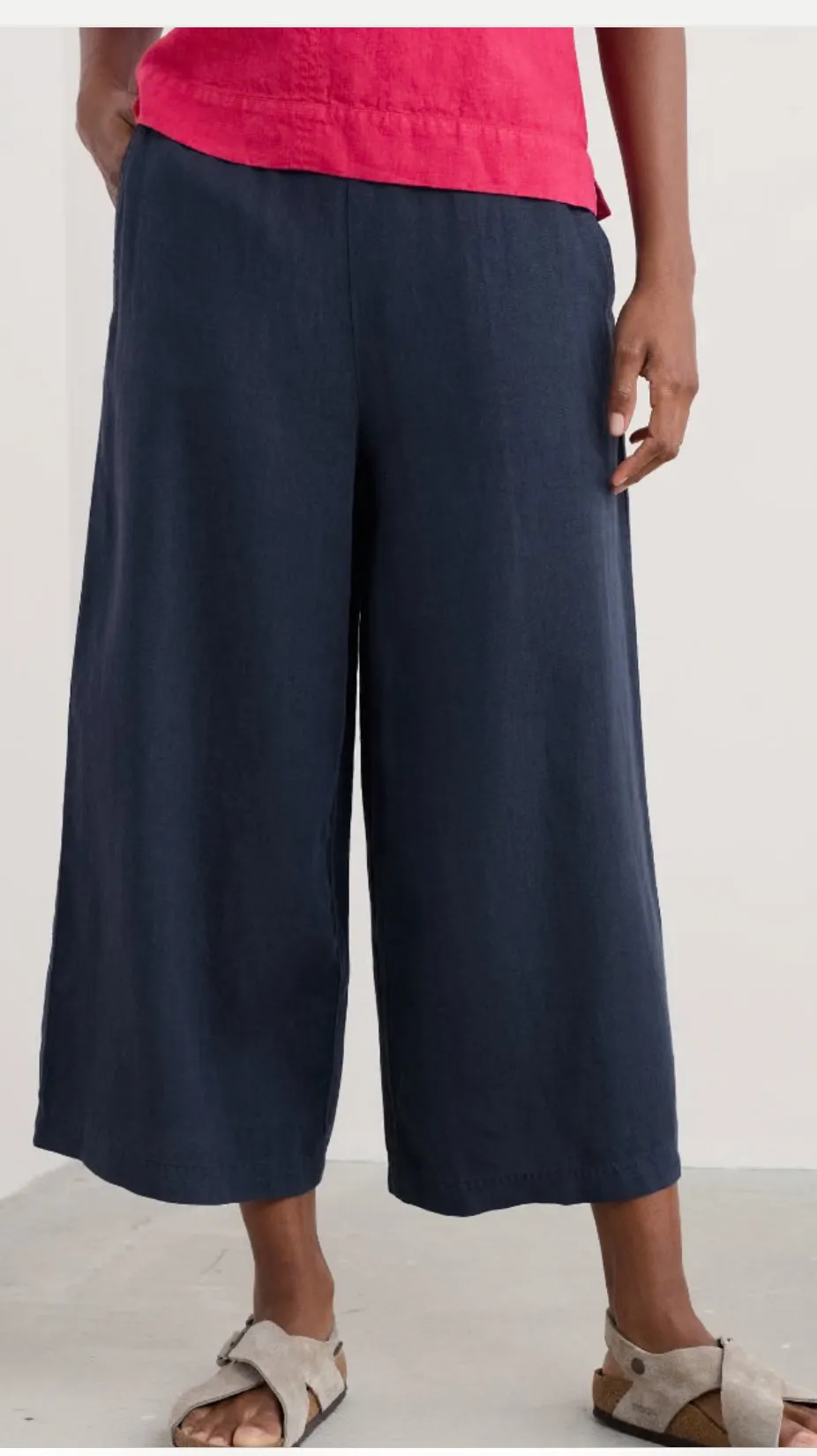Seasalt Merrivale linen culottes Maritime