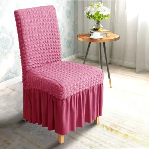 Seersucker Chair Slipcover Pink