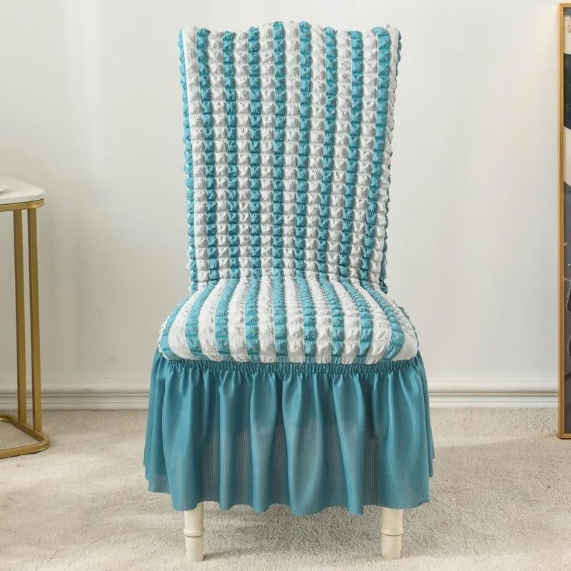 Seersucker Chair Slipcover Yellow