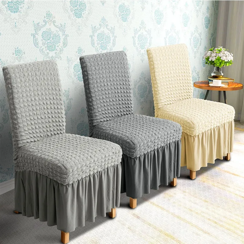 Seersucker Chair Slipcover Yellow