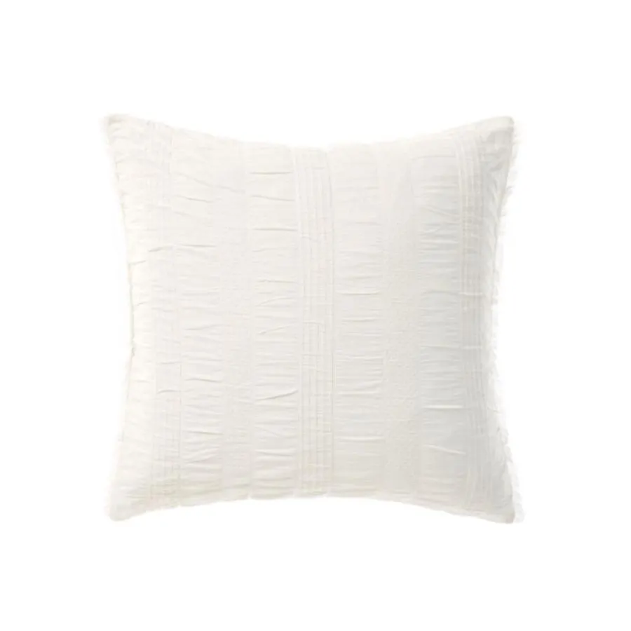 Shrimpton White European Pillowcase by Linen House