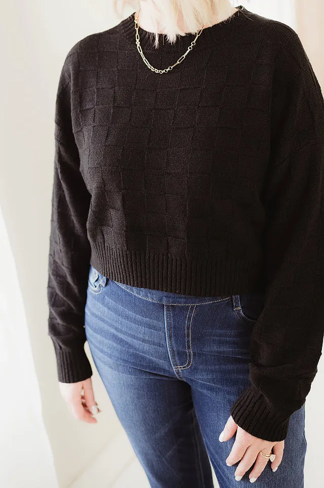 Square Texture Sweater