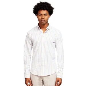Striped Seersucker Button Down Shirt - Sunrise