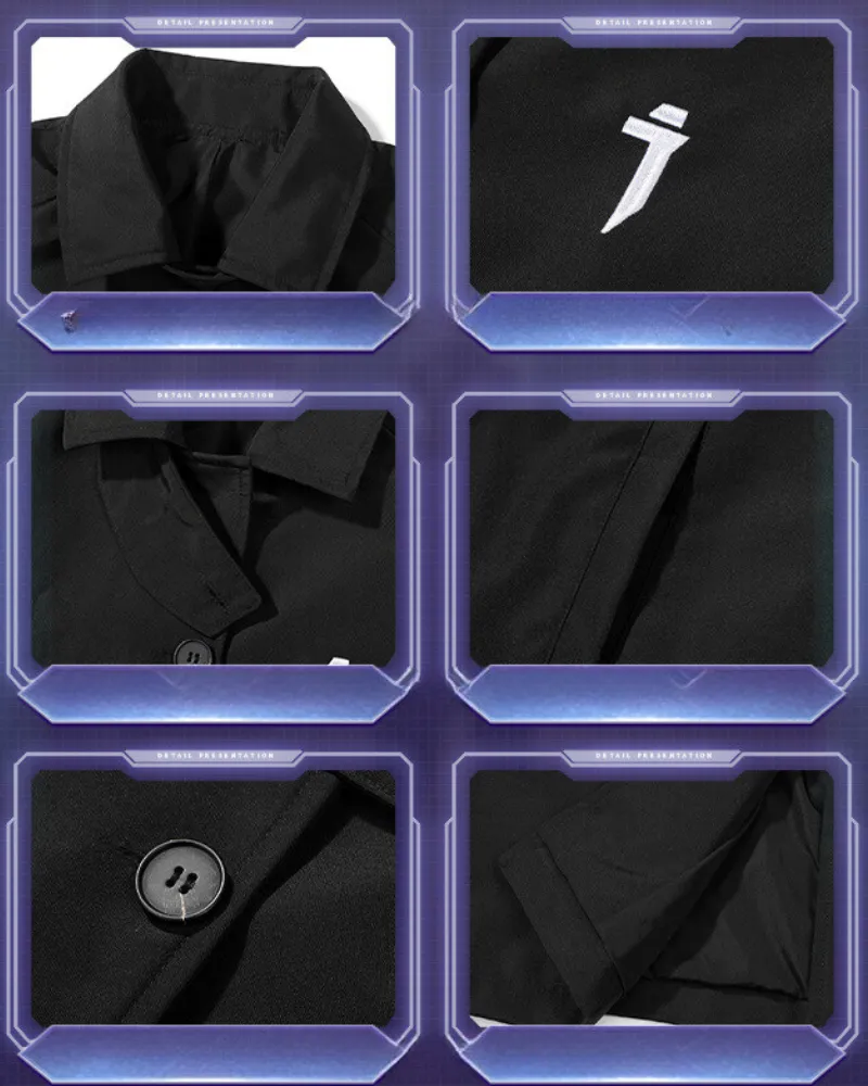 Techwear Detachable Shoulder Cape Long Coat