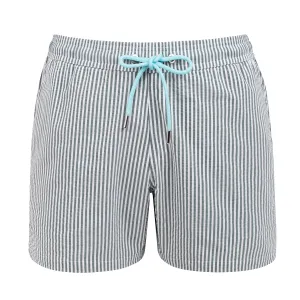 The Croisette Swim Shorts - Off White - Olive