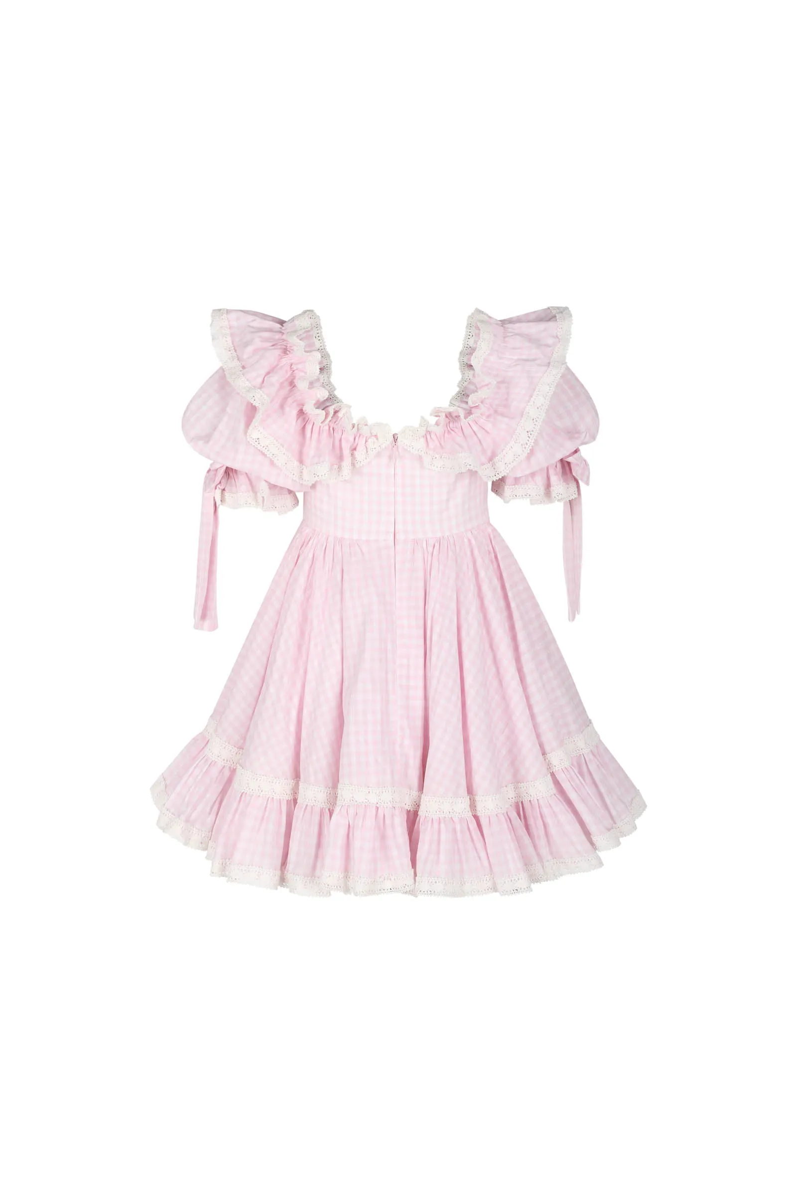 The Pink Gingham Mini Carriage Dress