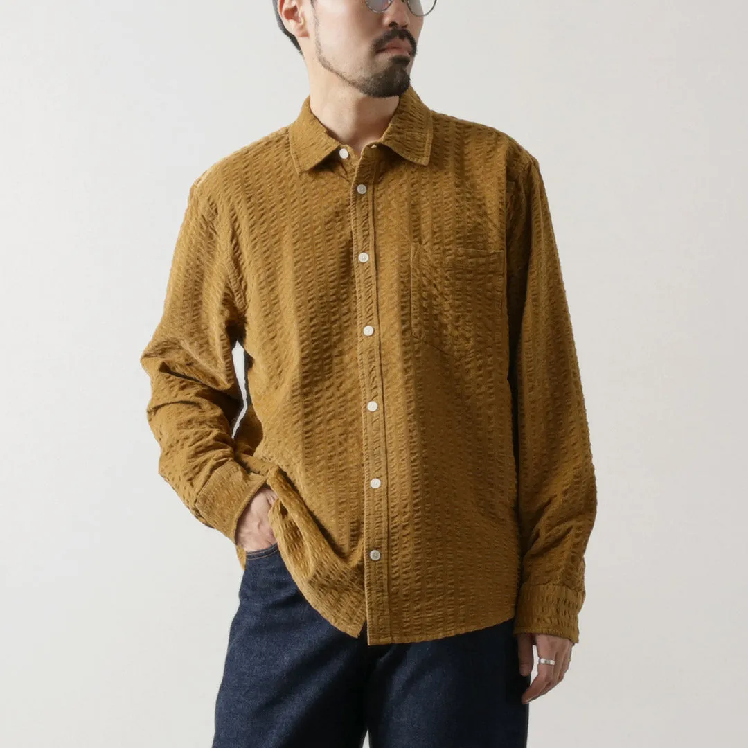 WAX LONDON / sherry-shirt seersucker cord