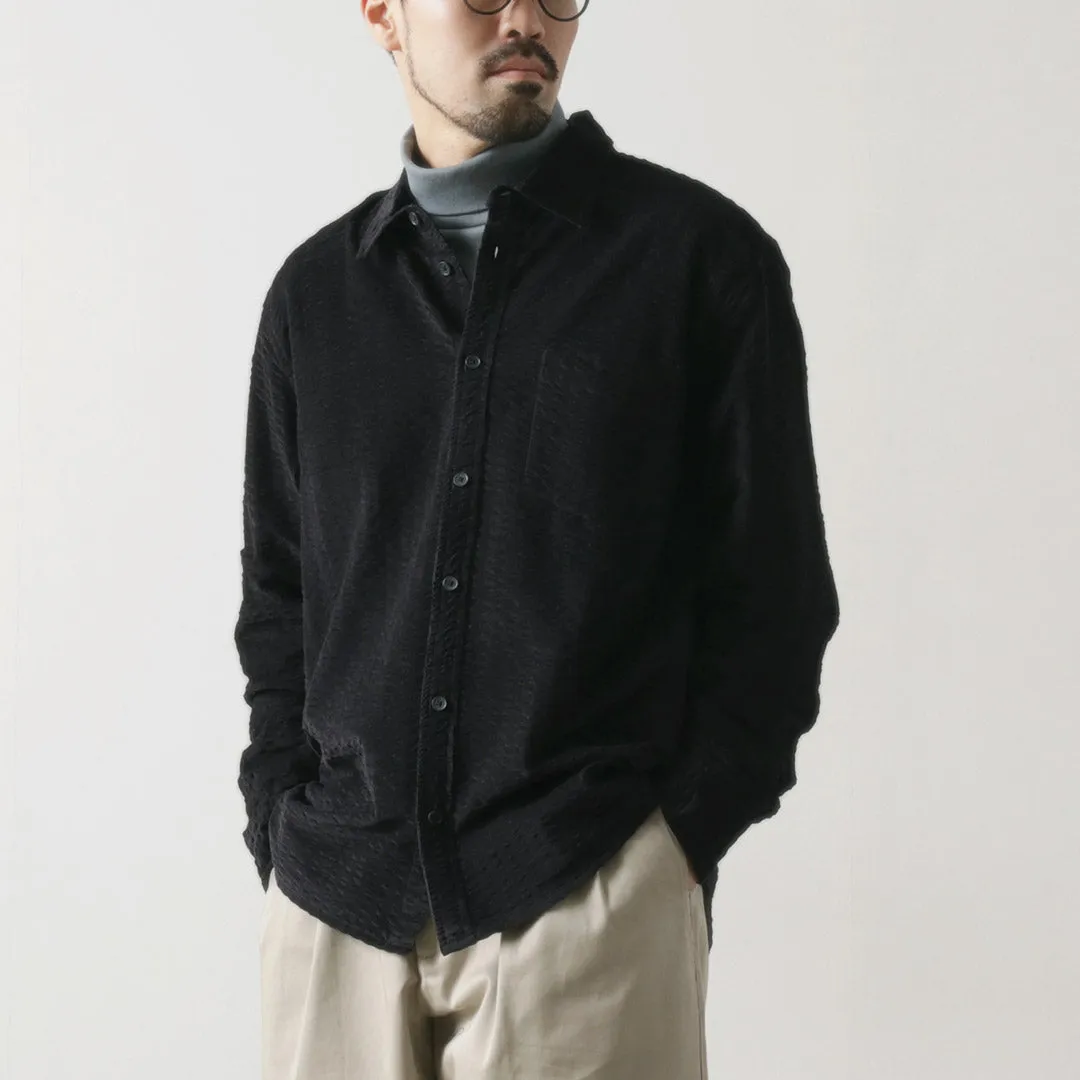 WAX LONDON / sherry-shirt seersucker cord