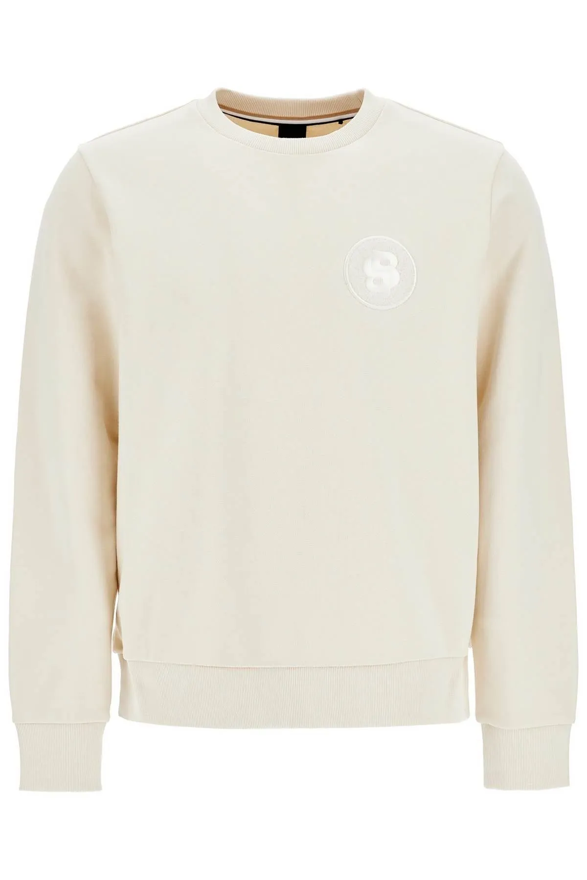 WHITE LOOSE FIT LONG SLEEVE SWEATSHIRT C-SHARPI 08