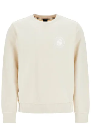 WHITE LOOSE FIT LONG SLEEVE SWEATSHIRT C-SHARPI 08