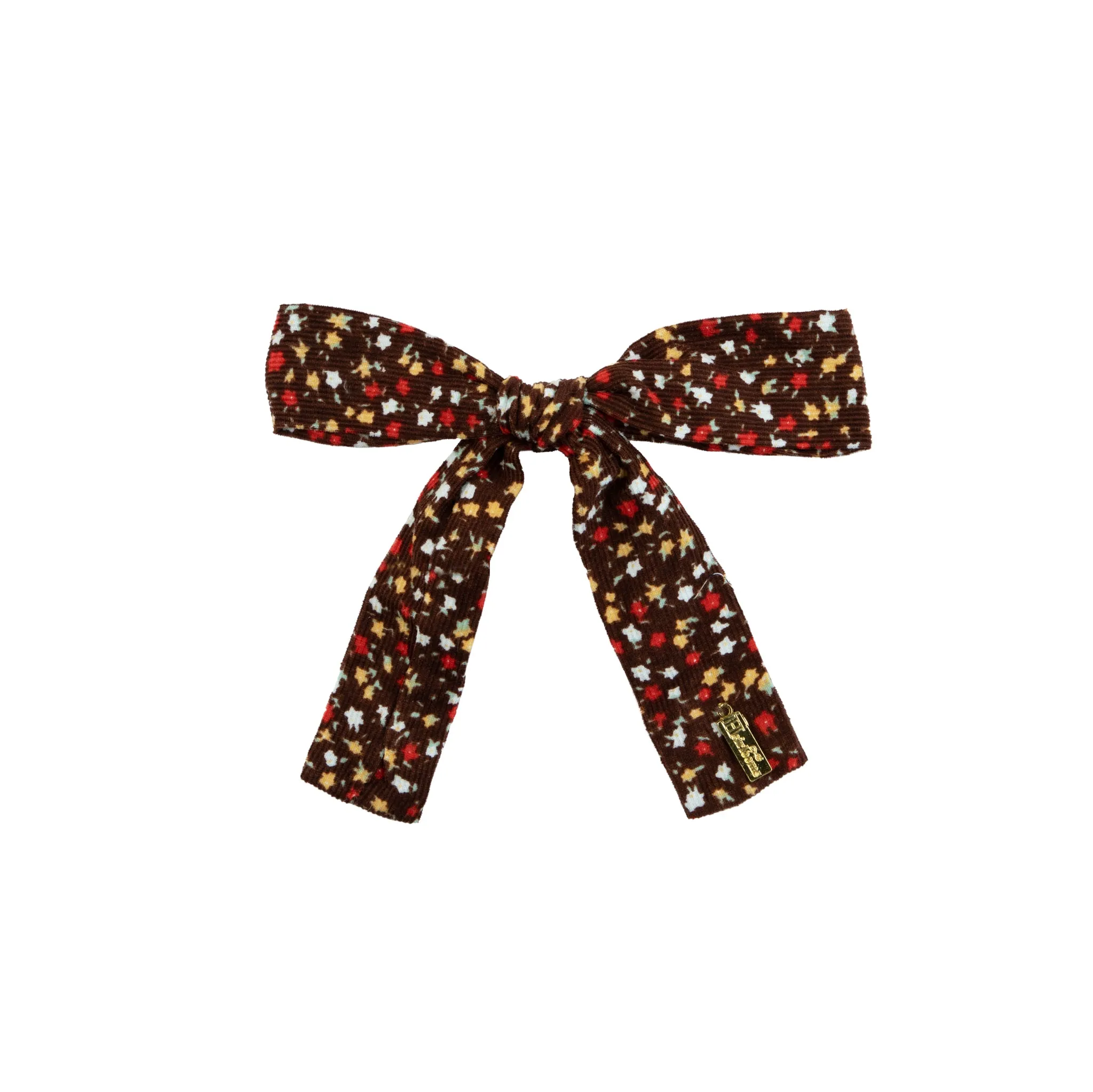 WINTER FLORAL MEDIUM BOW