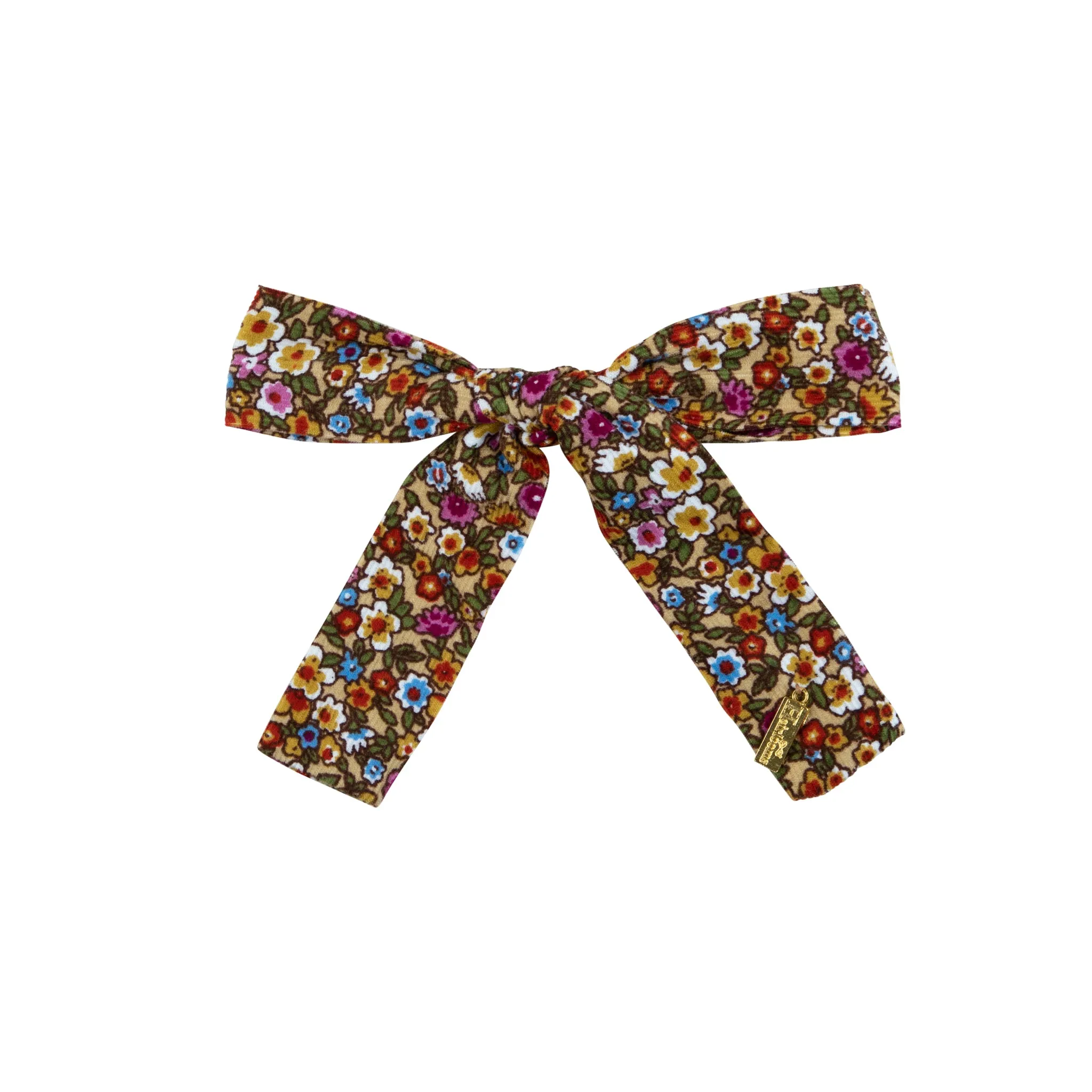 WINTER FLORAL MEDIUM BOW