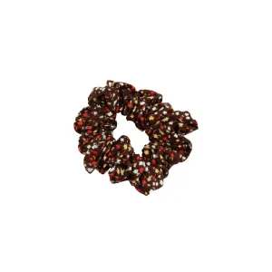 WINTER FLORAL SCRUNCHIE