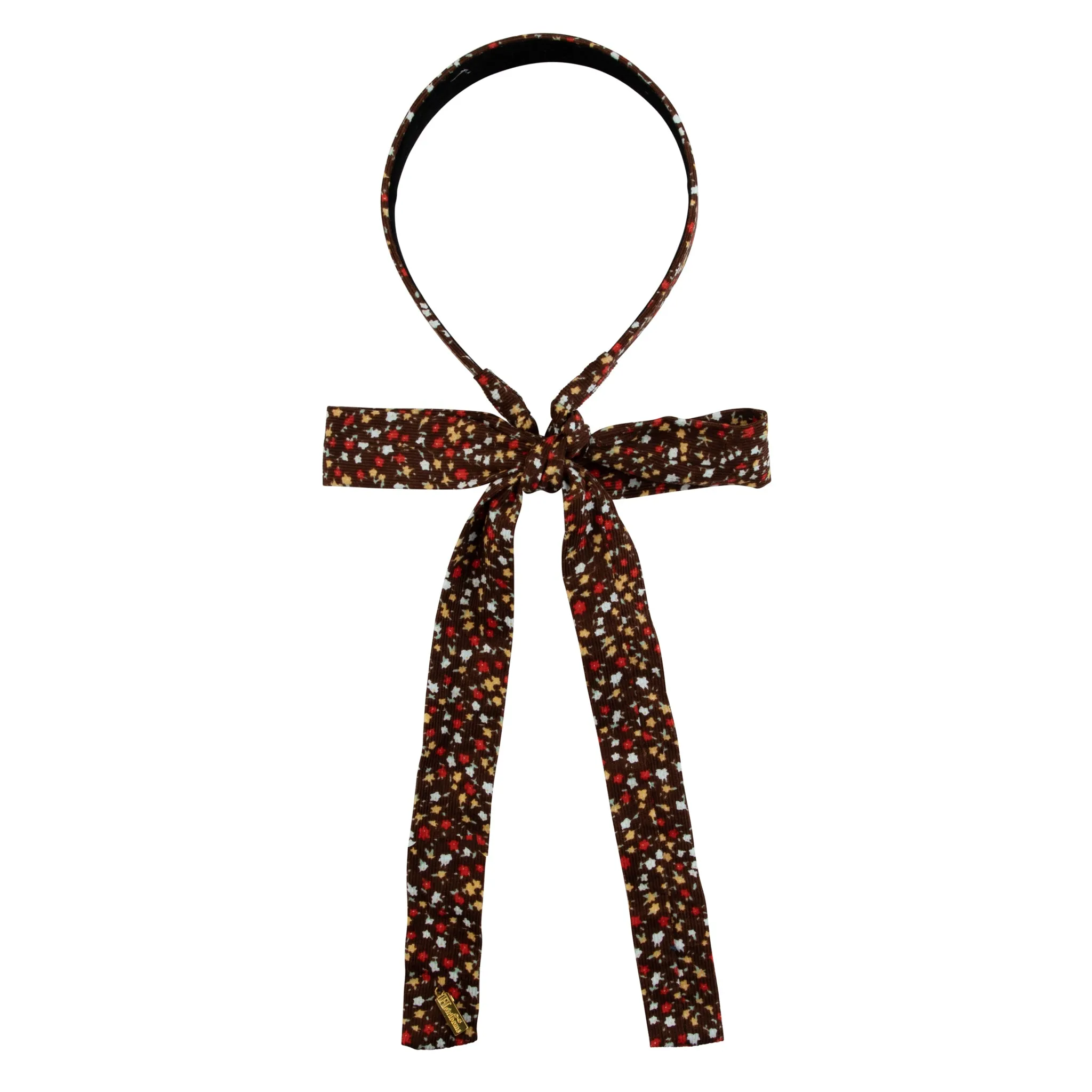 WINTER FLORAL TIE BACK HEADBAND