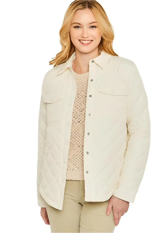 Woven Solid Bust Pocket Shacket