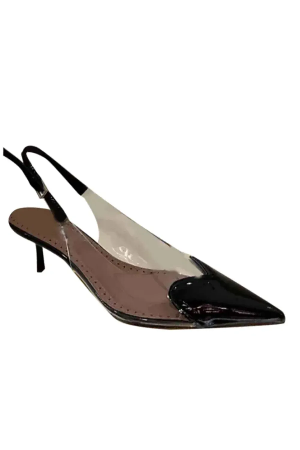 Yellow Stiletto Heel Mid Heel Sandals