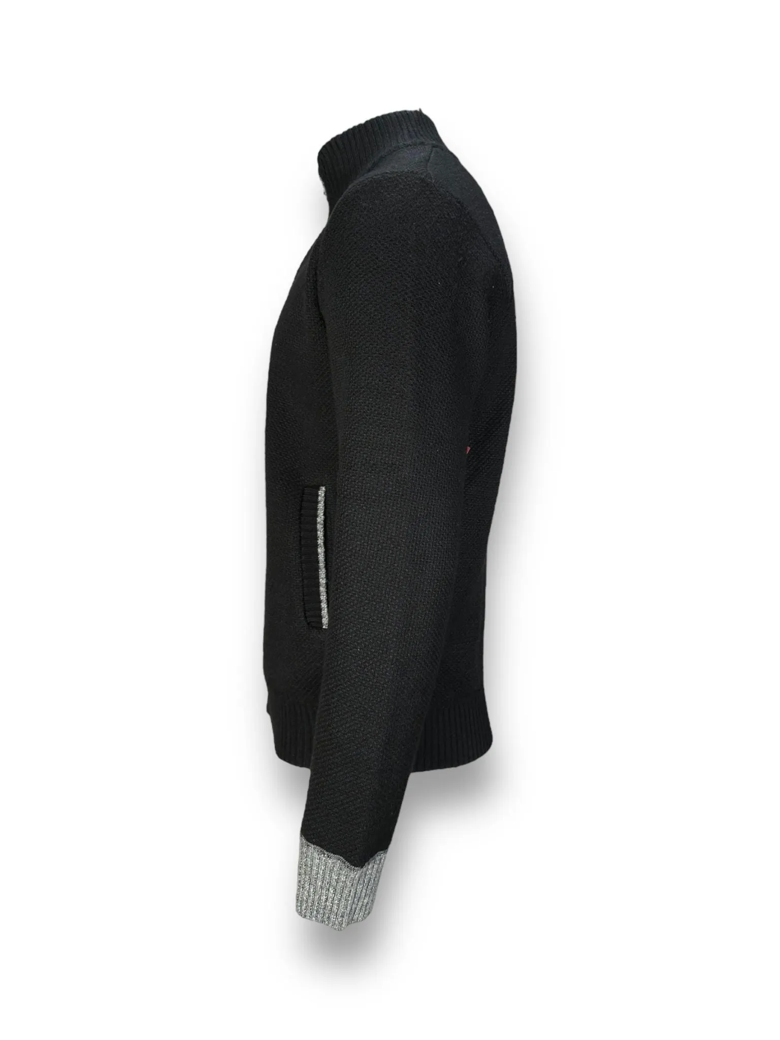 Zip Up Grey Sweater Fleece Line